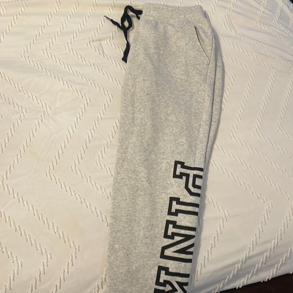 Gray and black sweatpants by VS Pink size Small